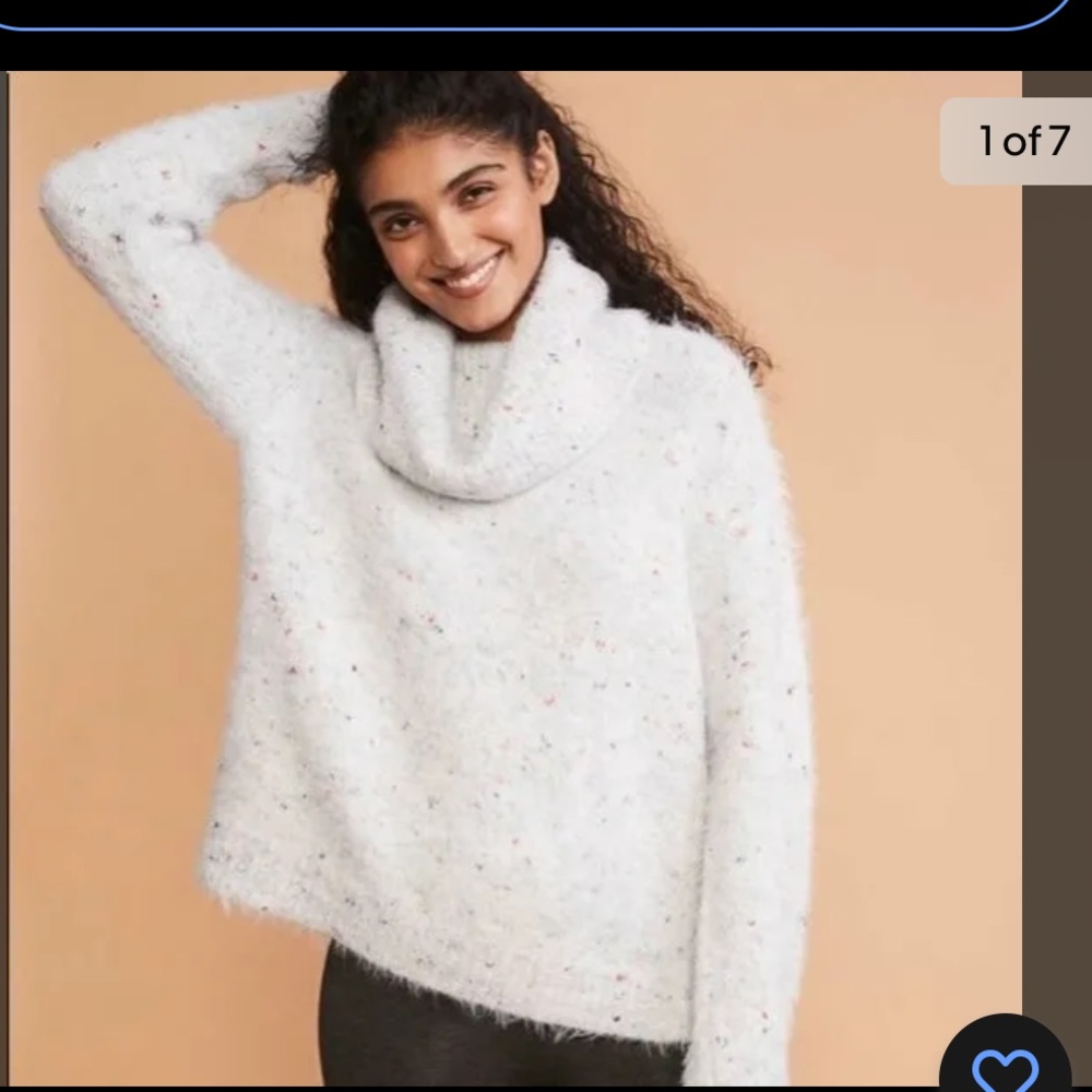 Lou & Grey Peppermint Turtleneck Lashout Sweater